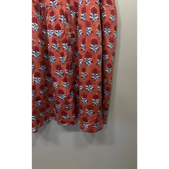 Emerson Fry India Collection Santiago 3 Maxi Dress Carmen Flowers Satin XS/S - Picture 9 of 12